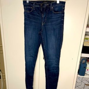 Banana republic high rise blue jeans.